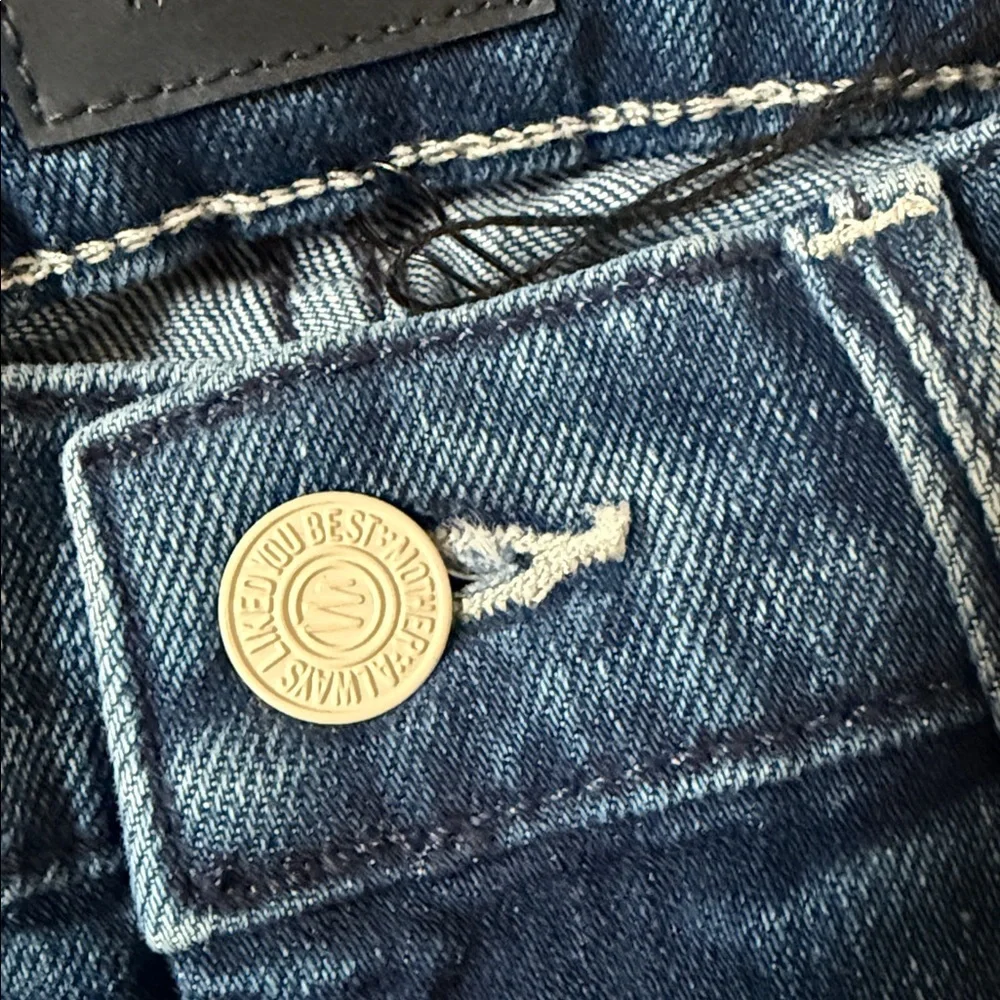 Mother The Down Low Weekender Heel Jeans in High Tide Size 27 - Picture 5 of 13